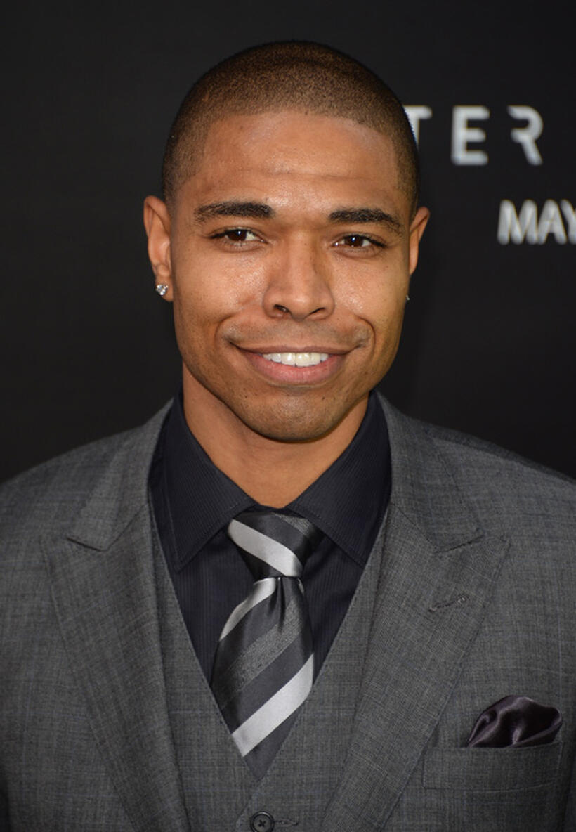 Producer Caleeb Pinkett at the New York premiere of "After Earth."