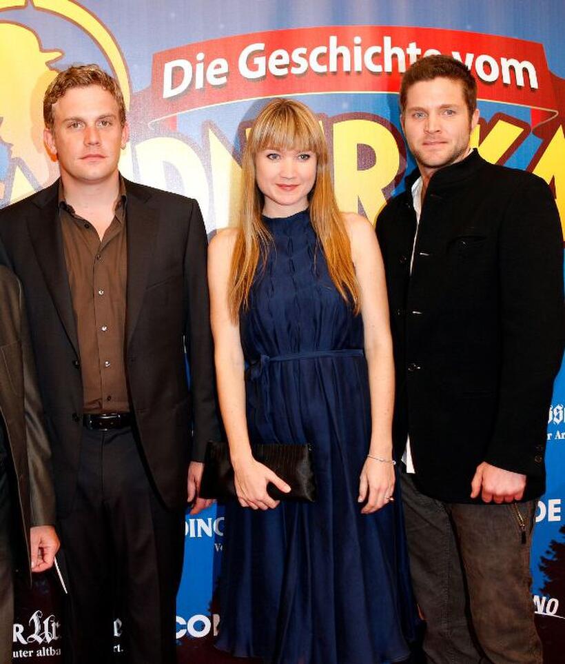 Sebastian Bezzel, Lisa Maria Potthoff and Peter Ketnath at the German premiere of "Brandner Kaspar."