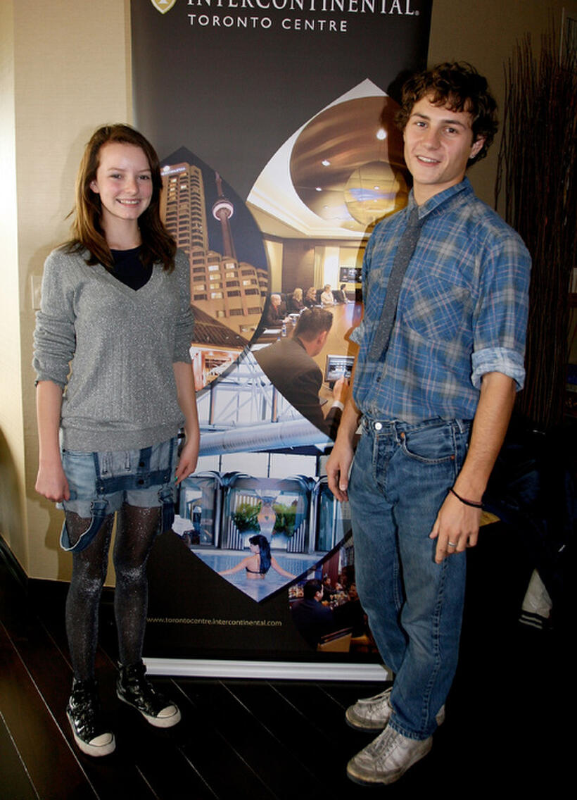 Dakota Blue Richards and Augustus Prew at the 2008 Toronto DPA Gifting Lounge in Canada.