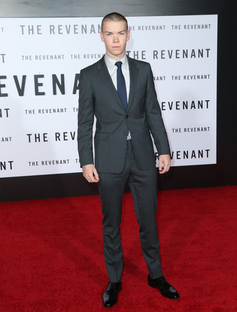 Will Poulter at the California premiere of "The Revenant."