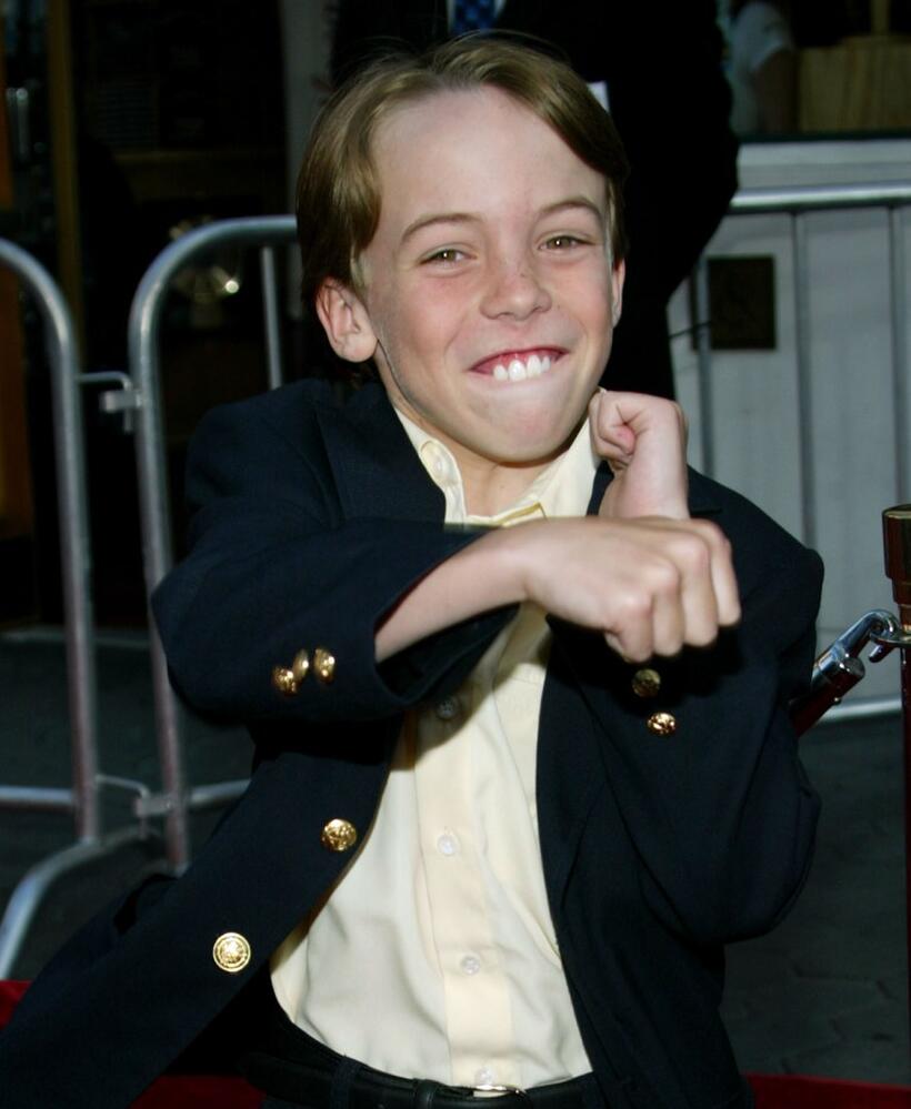 Connor Price at the premiere of "Cinderella Man."
