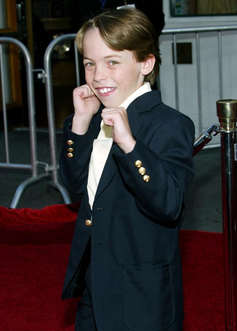 Connor Price at the premiere of "Cinderella Man."