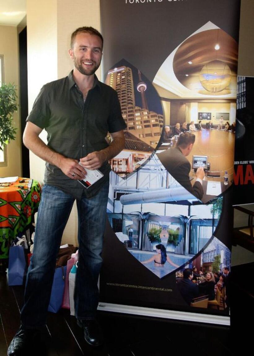 Aaron Poole at the DPA Gifting Lounge during the 2008 Toronto International Film Festival.