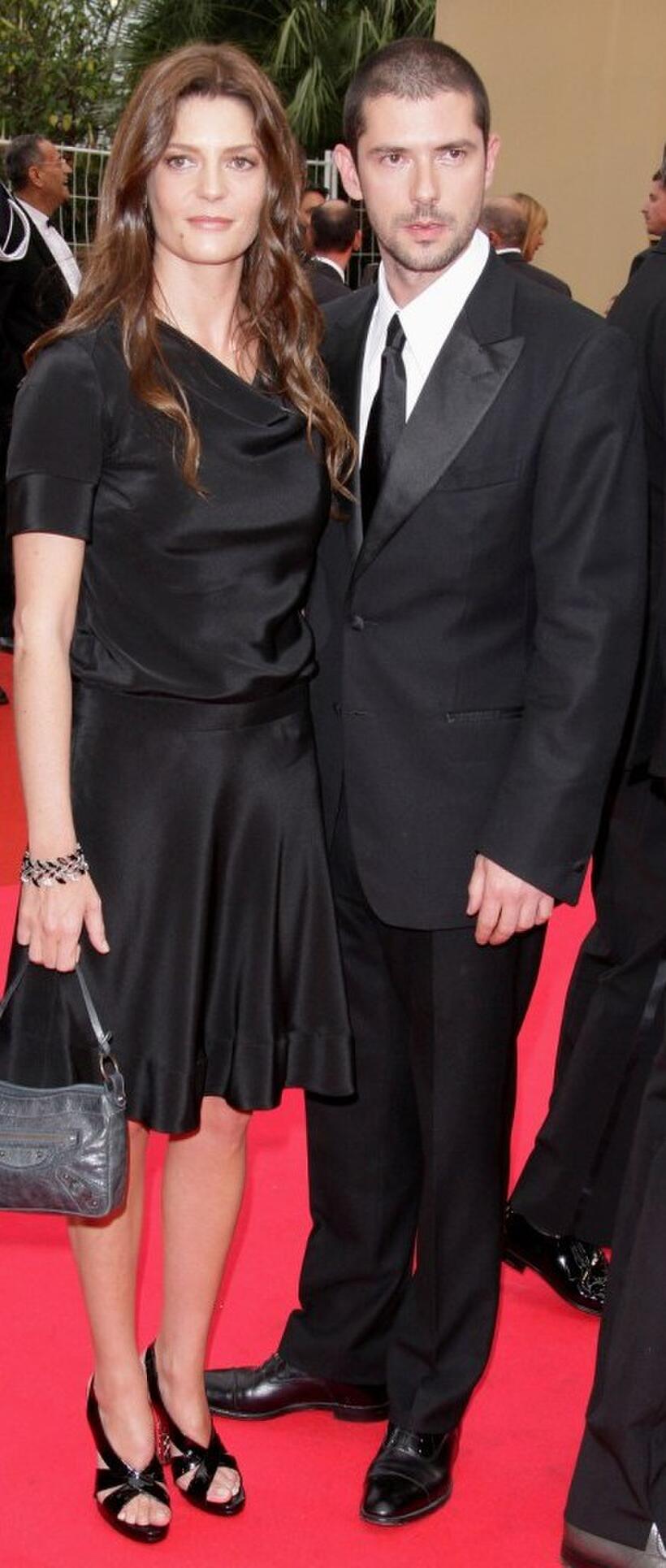 Chiara Mastroianni and Melvil Poupaud at the premiere of "Un Conte De Noel" during the 61st International Cannes Film Festival.