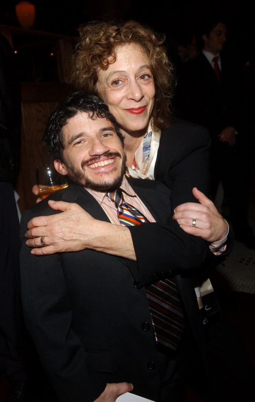 Mark Povinelli and Martha Clarke at the after party of "Belle Epoque."