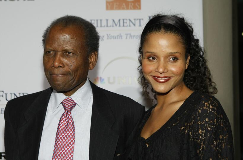 Sidney Poitier and Sydney Poitier at the Fulfillment Fund's Annual Stars Gala.