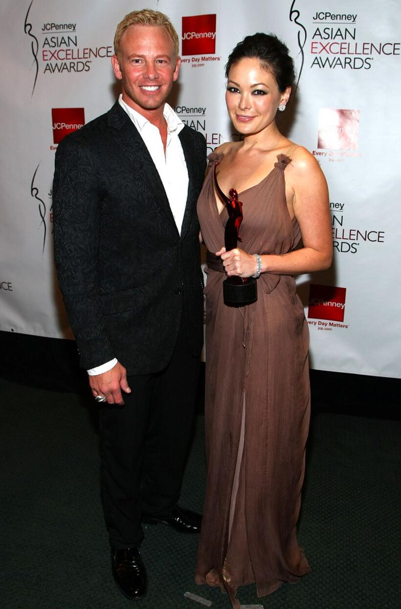 Ian Ziering and Lindsay Price at the 2008 JCPenney Asian Excellence Awards.