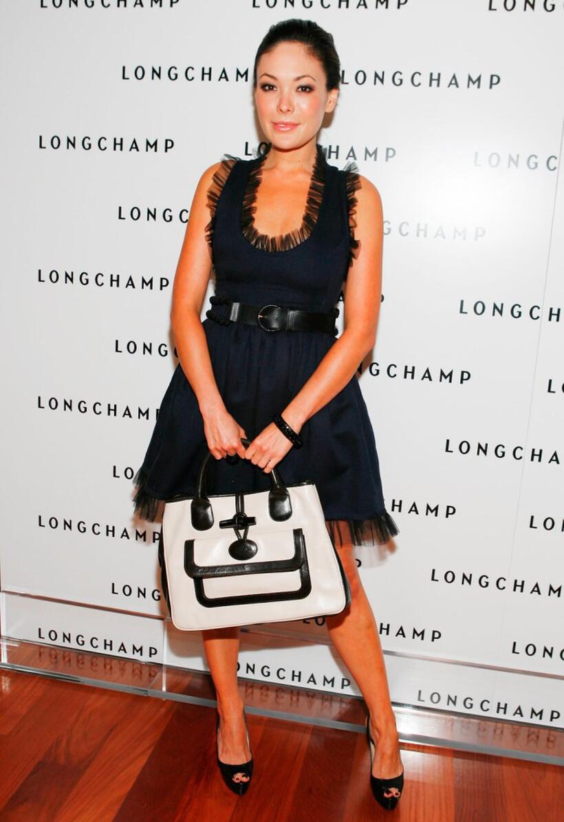 Lindsay Price at the Longchamp's 60th Anniversary celebration.