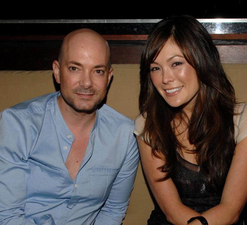 David Evangelista and Lindsay Price at the US Open Player party.