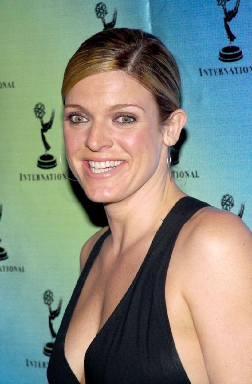 Molly Price at the 30th Annual International Emmy Awards gala.