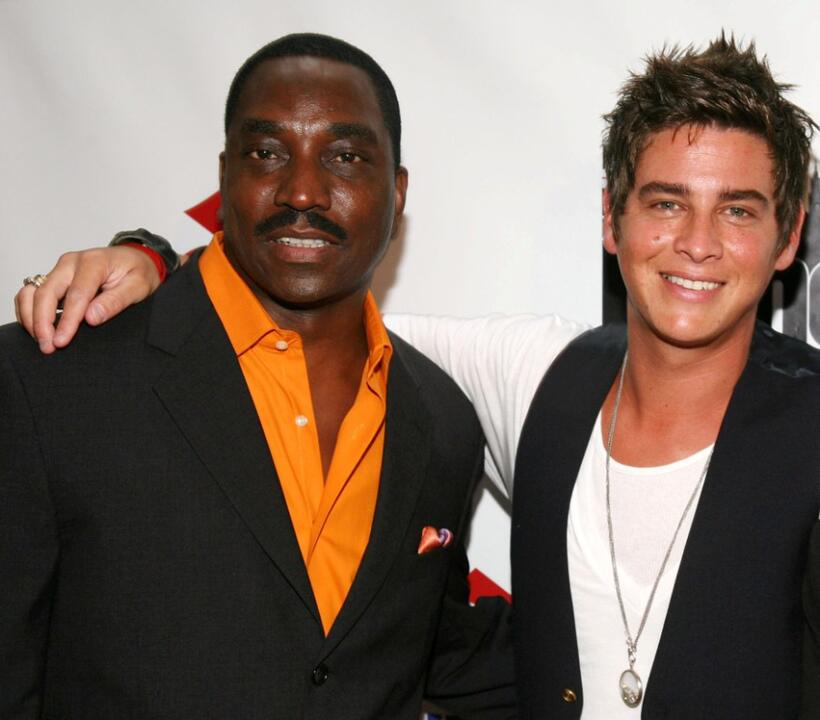 Clifton Powell and Trevor Wright at the opening night of New York International Latino Film Festival.