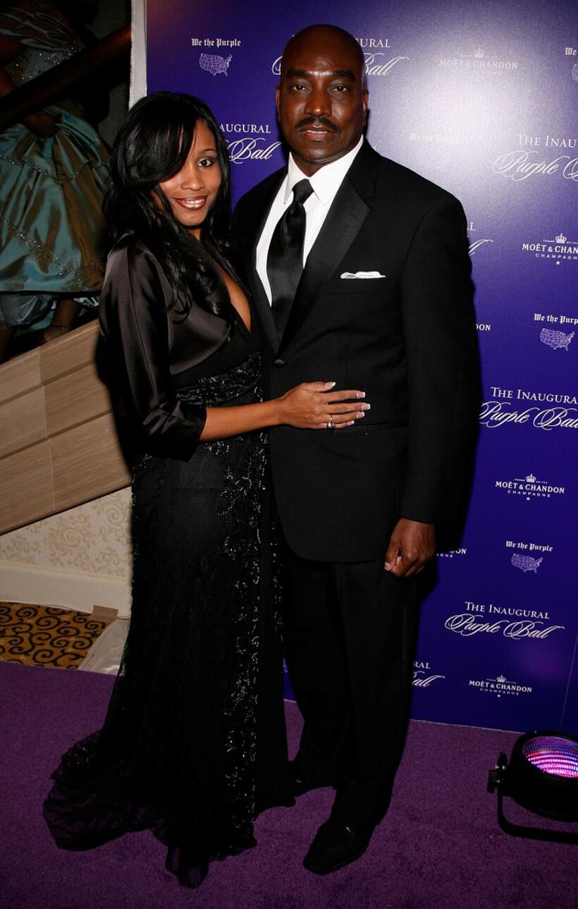 Clifton Powell and Guest at the Inaugural Purple Ball.