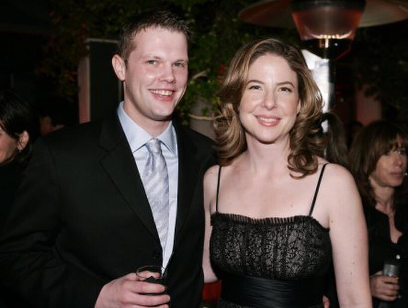 Dave Power and Robin Weingert at the after party of the California premiere of "The Good German."