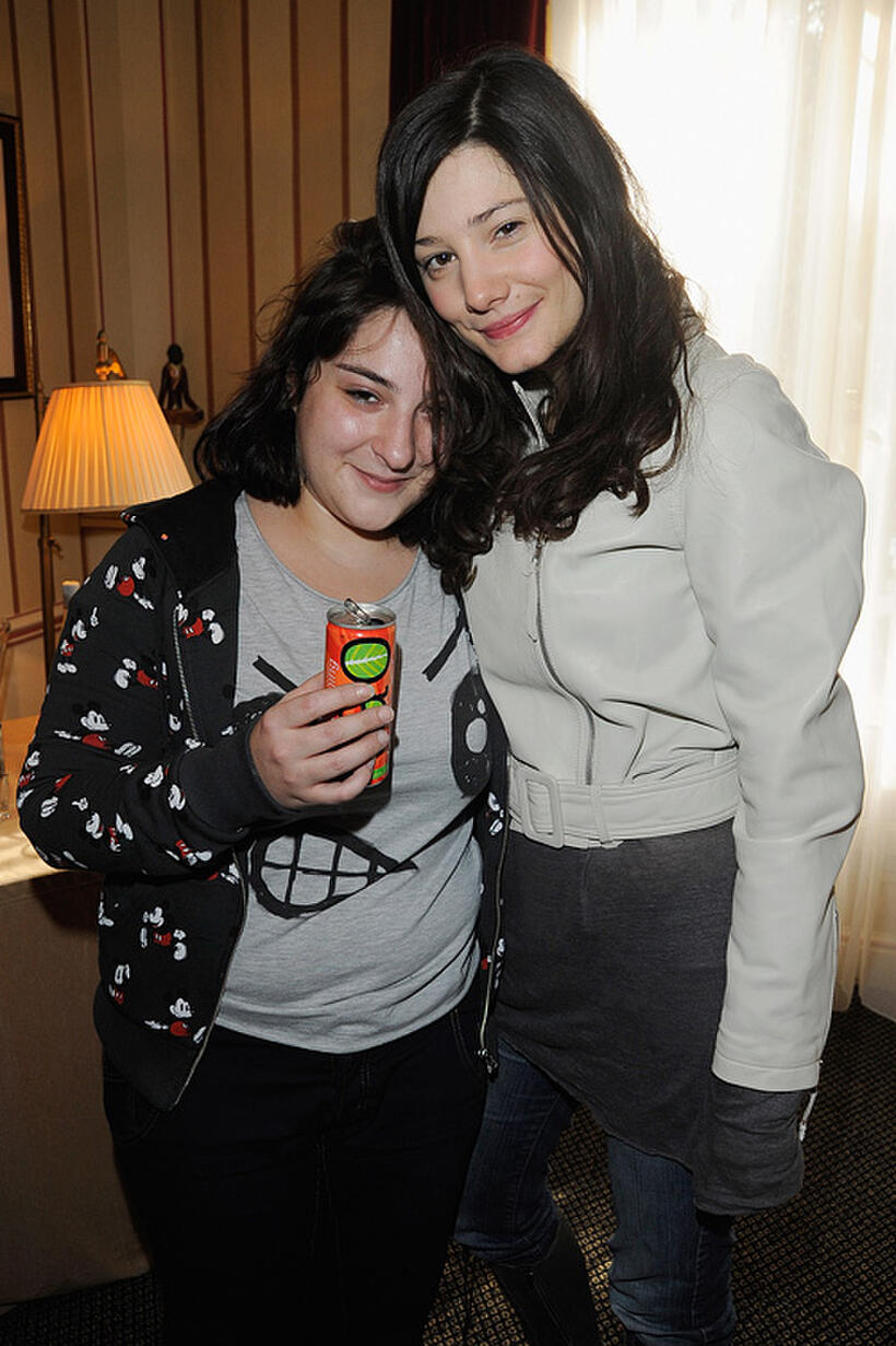 Marilou Berry and Alice Pol at the Day 1 of the Espace Glamour Chic Cesars Gift Lounge in Paris.