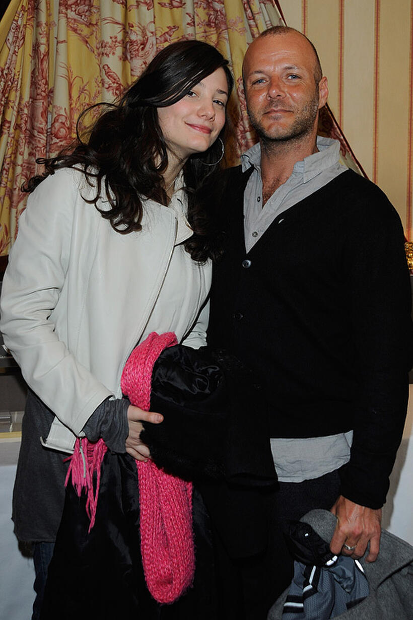 Alice Pol and Pierre-Francois Martin-Laval at the Day 1 of the Espace Glamour Chic Cesars Gift Lounge in Paris.