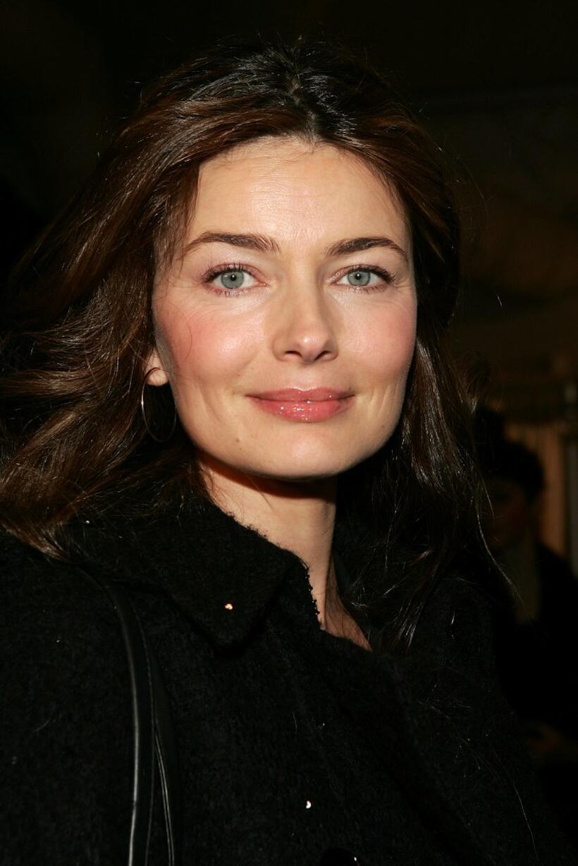 Paulina Porizkova at the Michon Schur Fall 2007 fashion show.