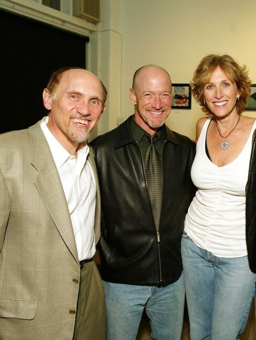 Armin Shimmerman, Joel Polis and Kathryn Graf at the world premiere of "Surviving David."