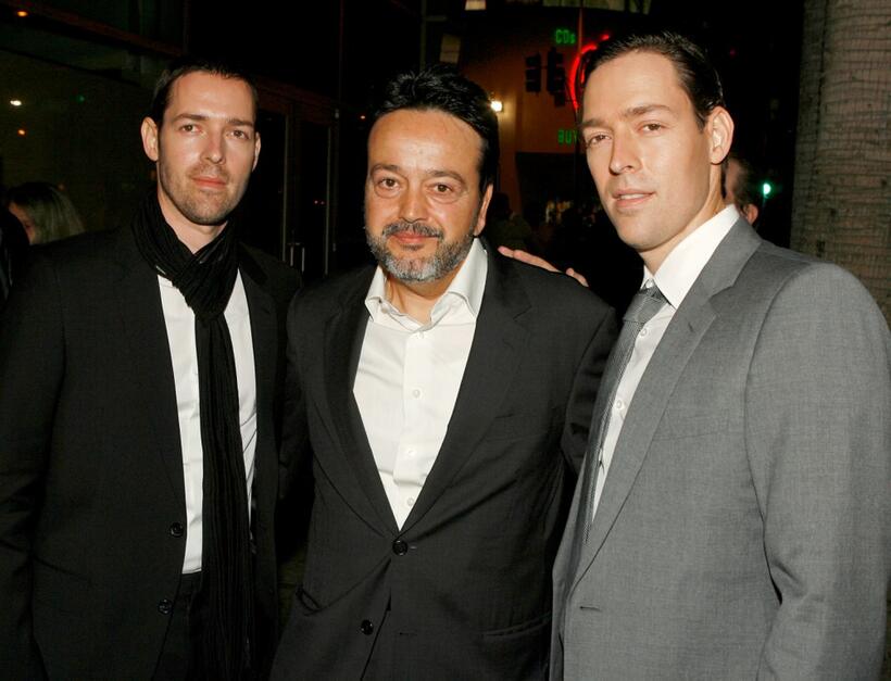 Michael Polish, Len Amato and Mark Polish at the premiere of "The Astronaut Farmer."