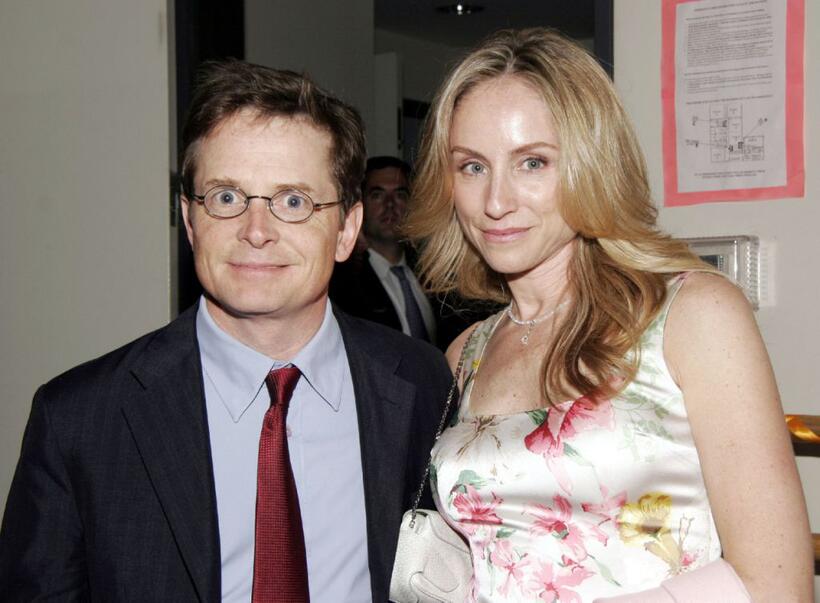 Michael J. Fox and Tracy Pollan at the School of American Ballet Workshop Performance Benefit.