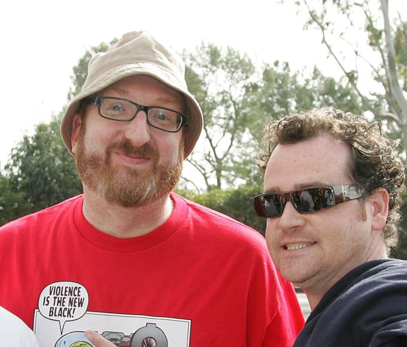 Brian Posehn and Guest at the Writers Guild of America (WGA).