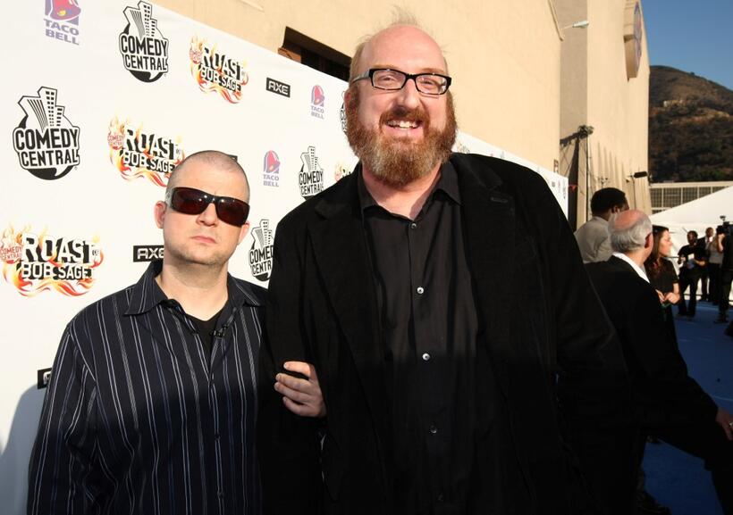 Jim Norton and Brian Posehn at the Comedy Central Roast Of Bob Saget.