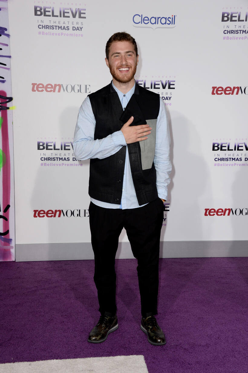 Mike Posner at the World premiere of "Justin Bieber's Believe."