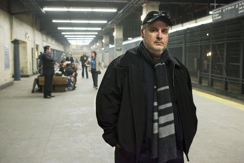 Director Alex Proyas on the set of "Knowing."