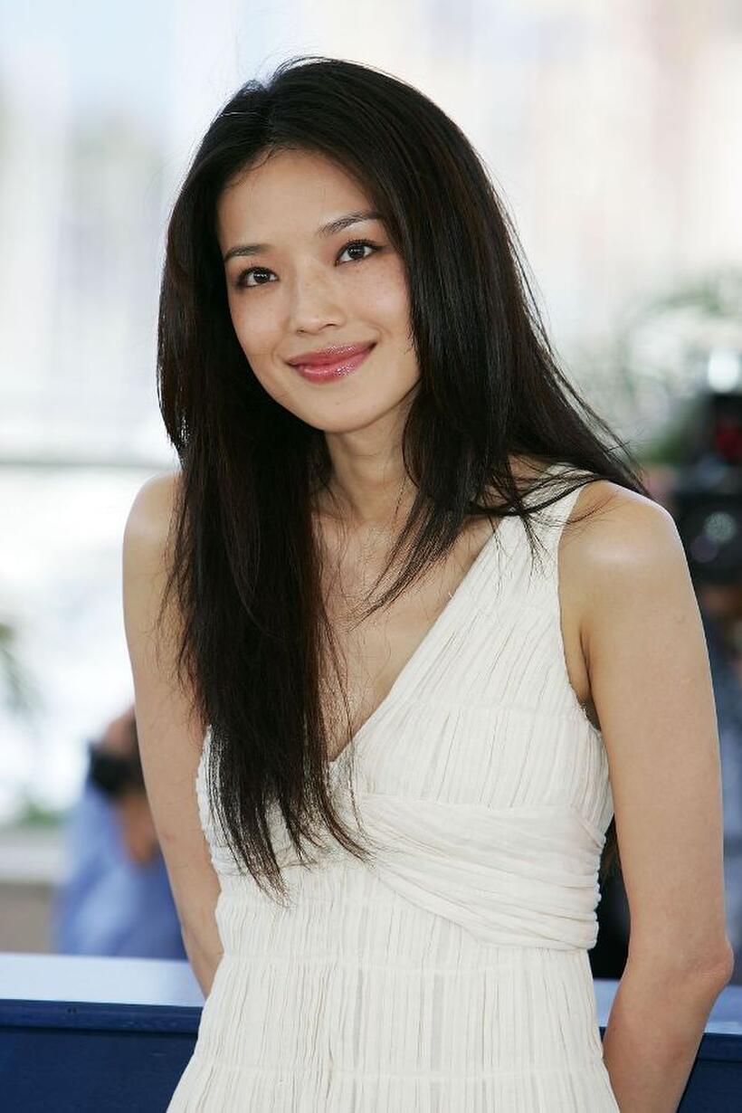 Qi Shu at the photocall of "Three Times" during the 58th International Cannes Film Festival.