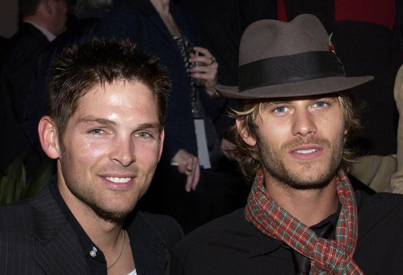 Brian Presley and Jake Muxworthy at the Lions Gate International AFM Cocktail Party.