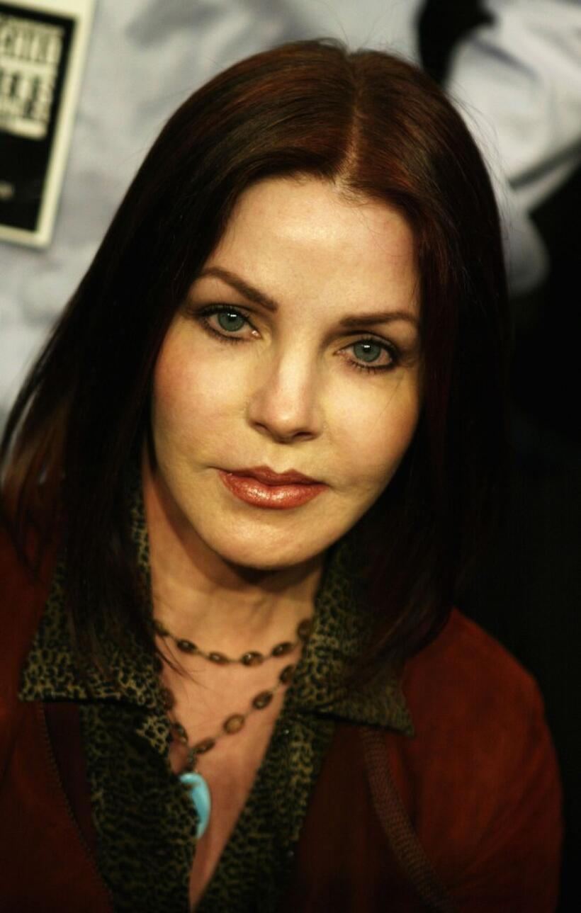 Priscilla Presley at the WBC Heavyweight Championship fight between Vitali Klitschko and Corrie Sanders.