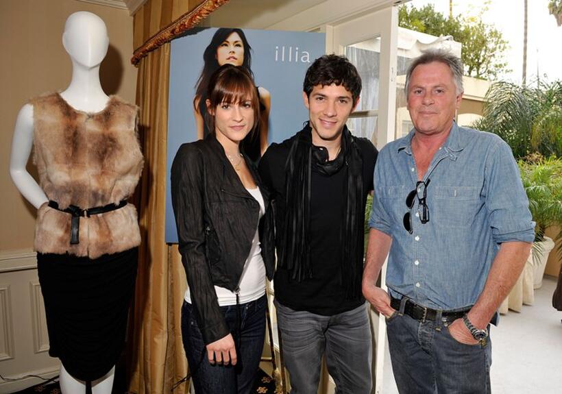 Michael Rady, Rachael Kemery and Guest at the Illia display during the 67th Annual Golden Globe Awards.
