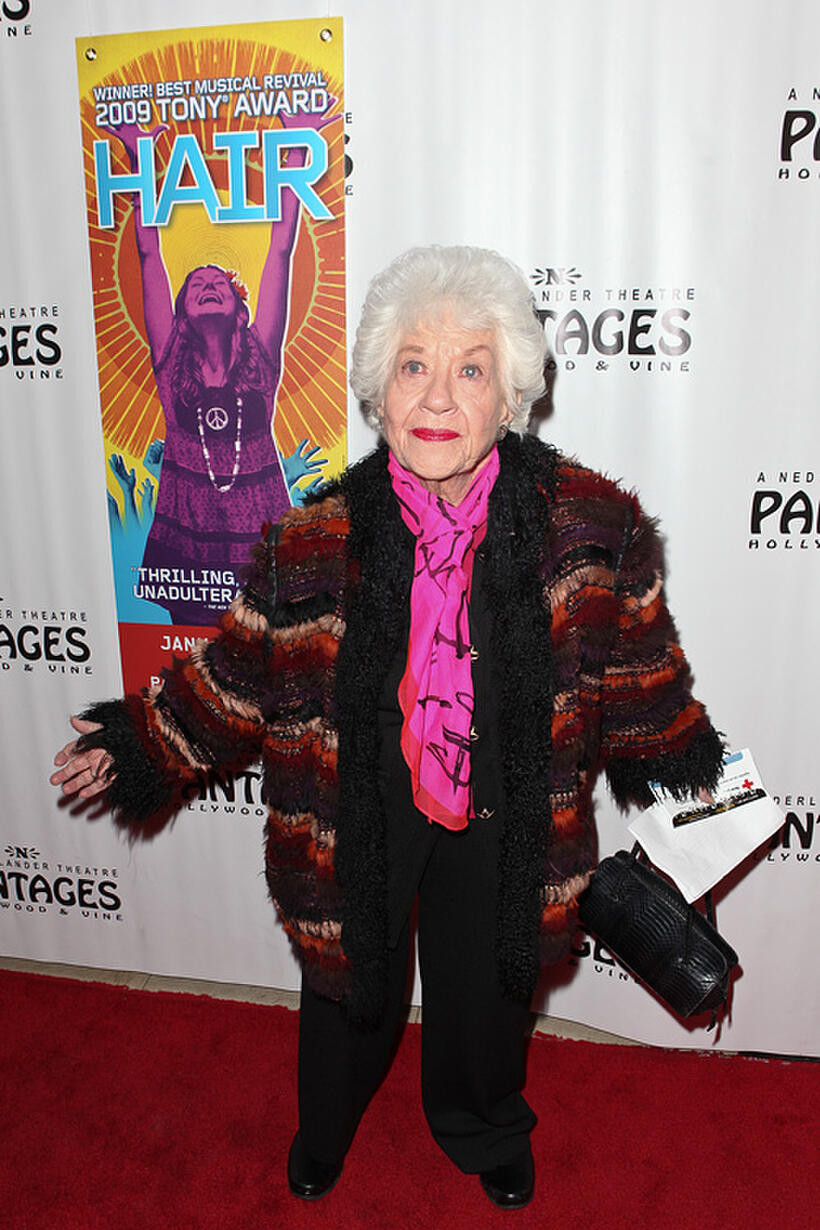 Charlotte Rae at the opening night of "Hair" in California.