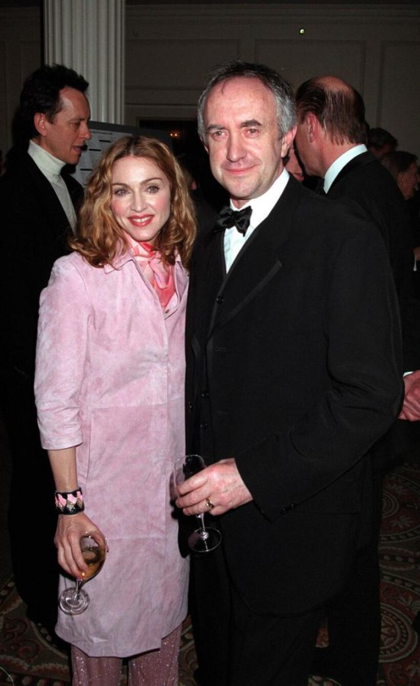 Madonna and Jonathan Pryce at the Evening Standard Film Awards.