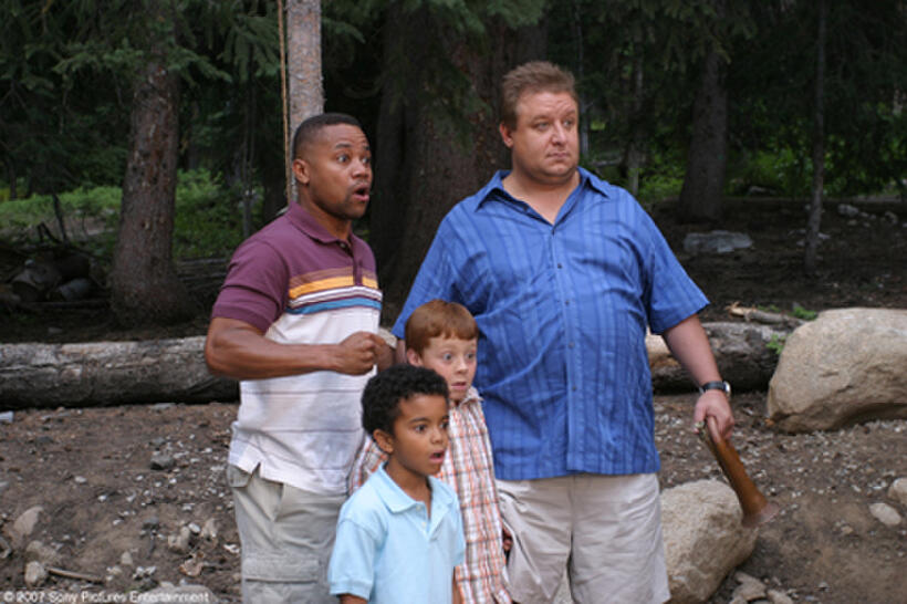 Cuba Gooding Jr., Paul Rae,  Spencir Bridges and Dallin Boyce in "Daddy Day Camp."