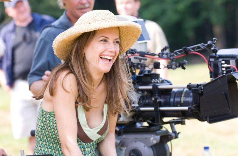 Kelly Preston on the set of "Old Dogs."