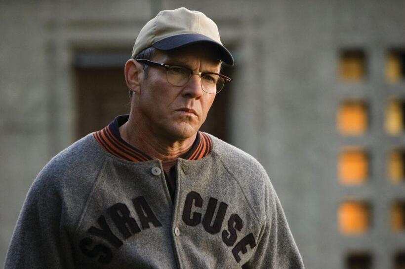 Dennis Quaid as Coach Ben Schwartzwalder in "The Express."