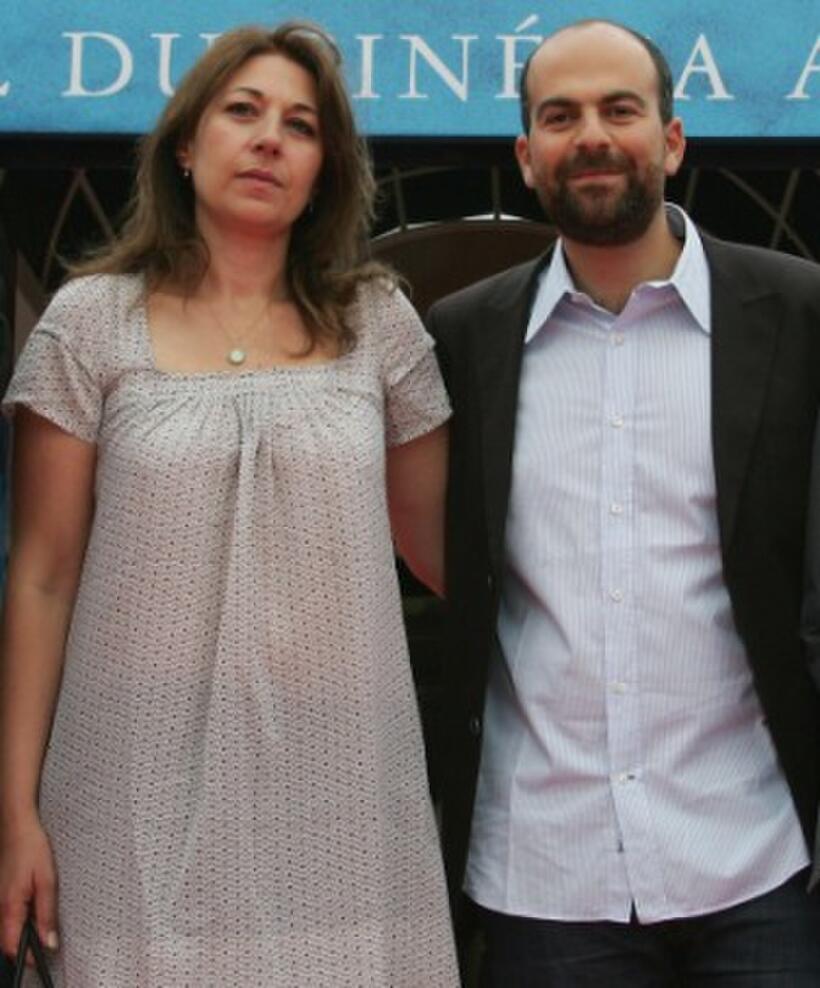 Valerie Benguigui and Marc Fitoussi at the premiere of "La Vie d'Artiste" during the 33rd Deauville American Film Festival.
