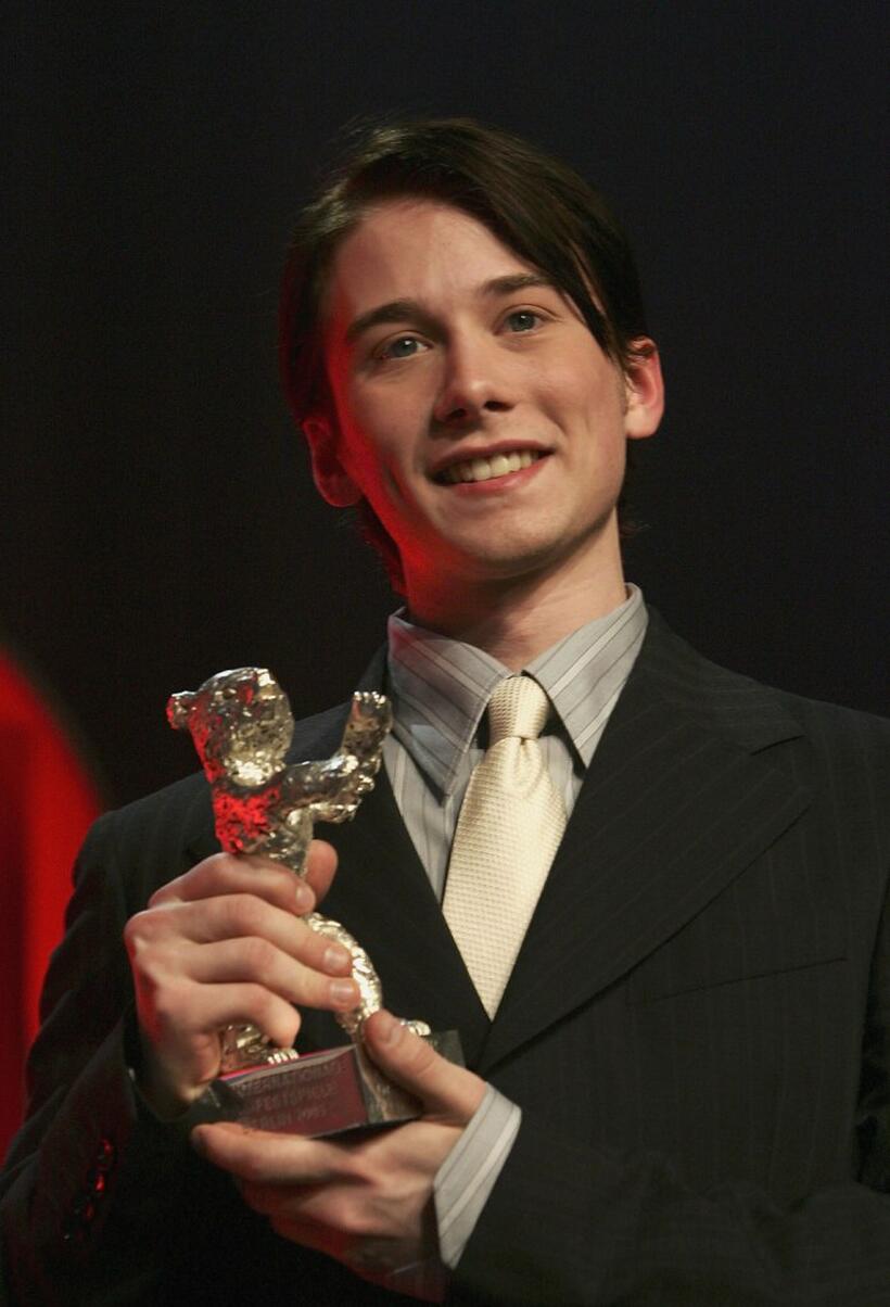 Lou Taylor Pucci at the award ceremony during the 55th annual Berlinale International Film Festival.