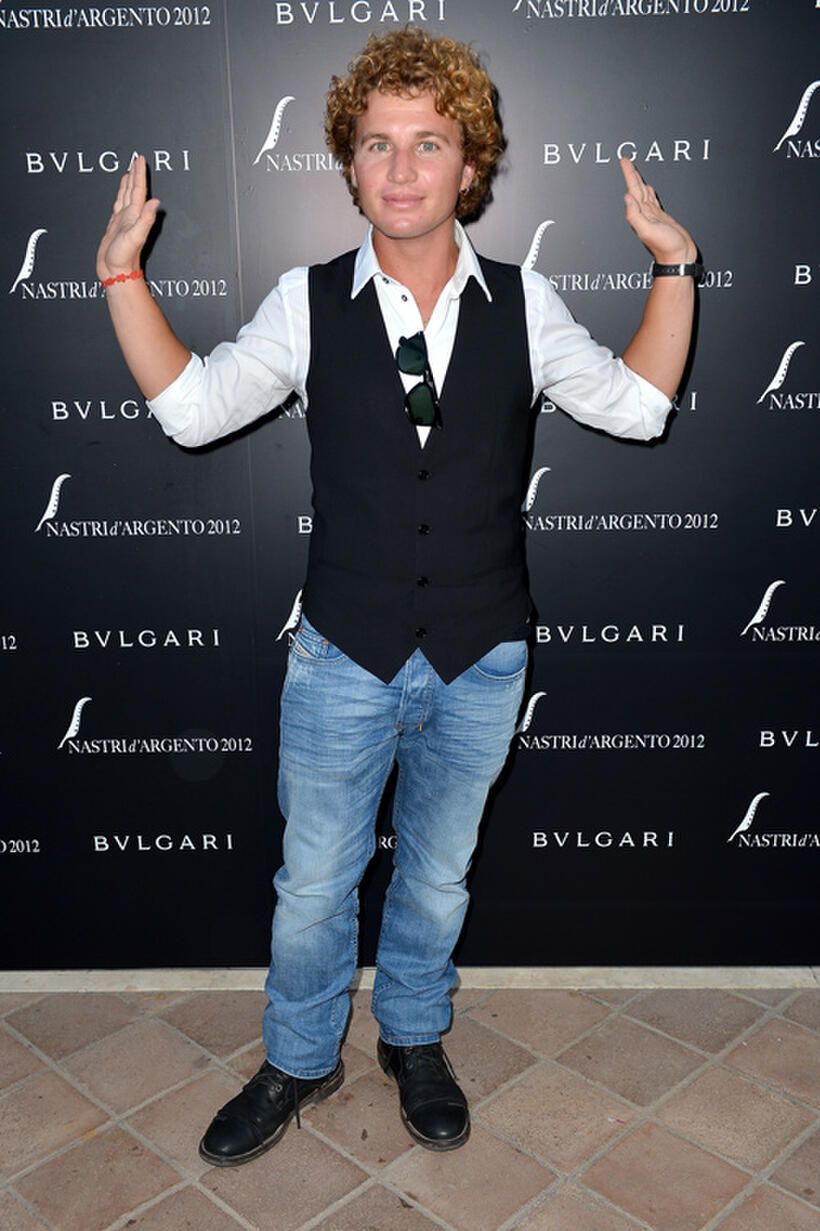 Filippo Pucillo at the 2012 Nastri d'Argento Awards cocktail party in Italy.