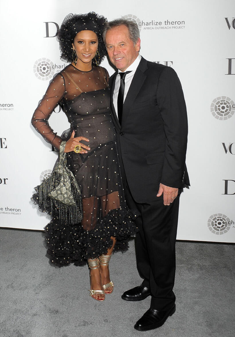 Gelila Puck and Wolfgang Puck at the Dior & Vogue Celebrate The Charlize Theron Africa Outreach Project in California.
