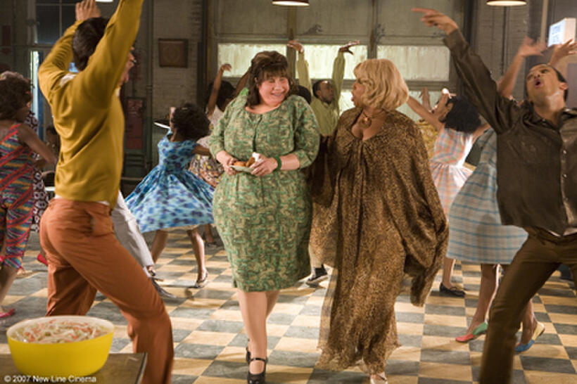 John Travolta and Queen Latifah in "Hairspray."
