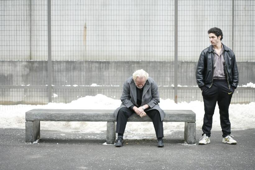 Niels Arestrup as Cesar and Tahar Rahim as Malik in "A Prophet."