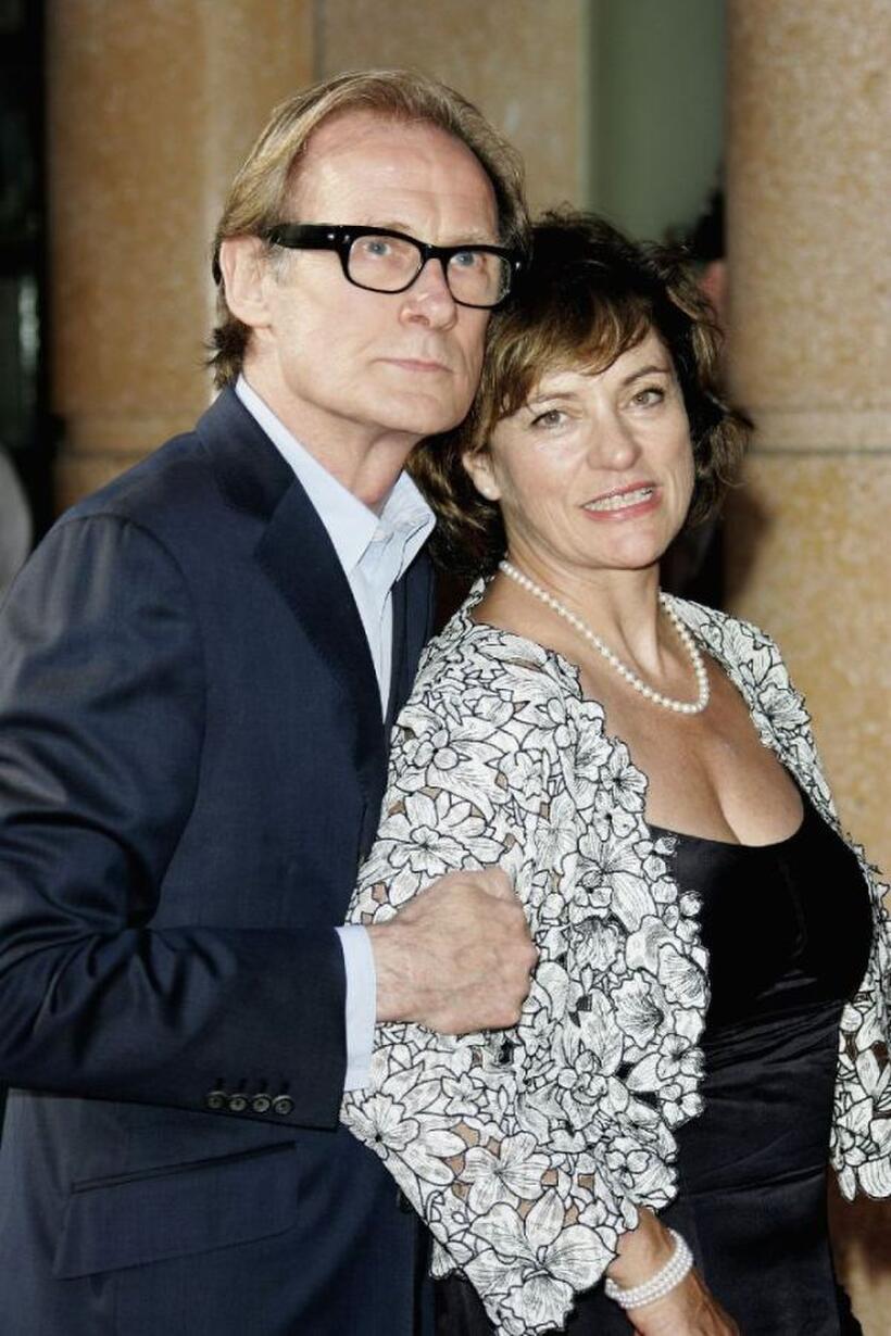 Bill Nighy and Diana Quick at the UK premiere of "Stormbreaker."