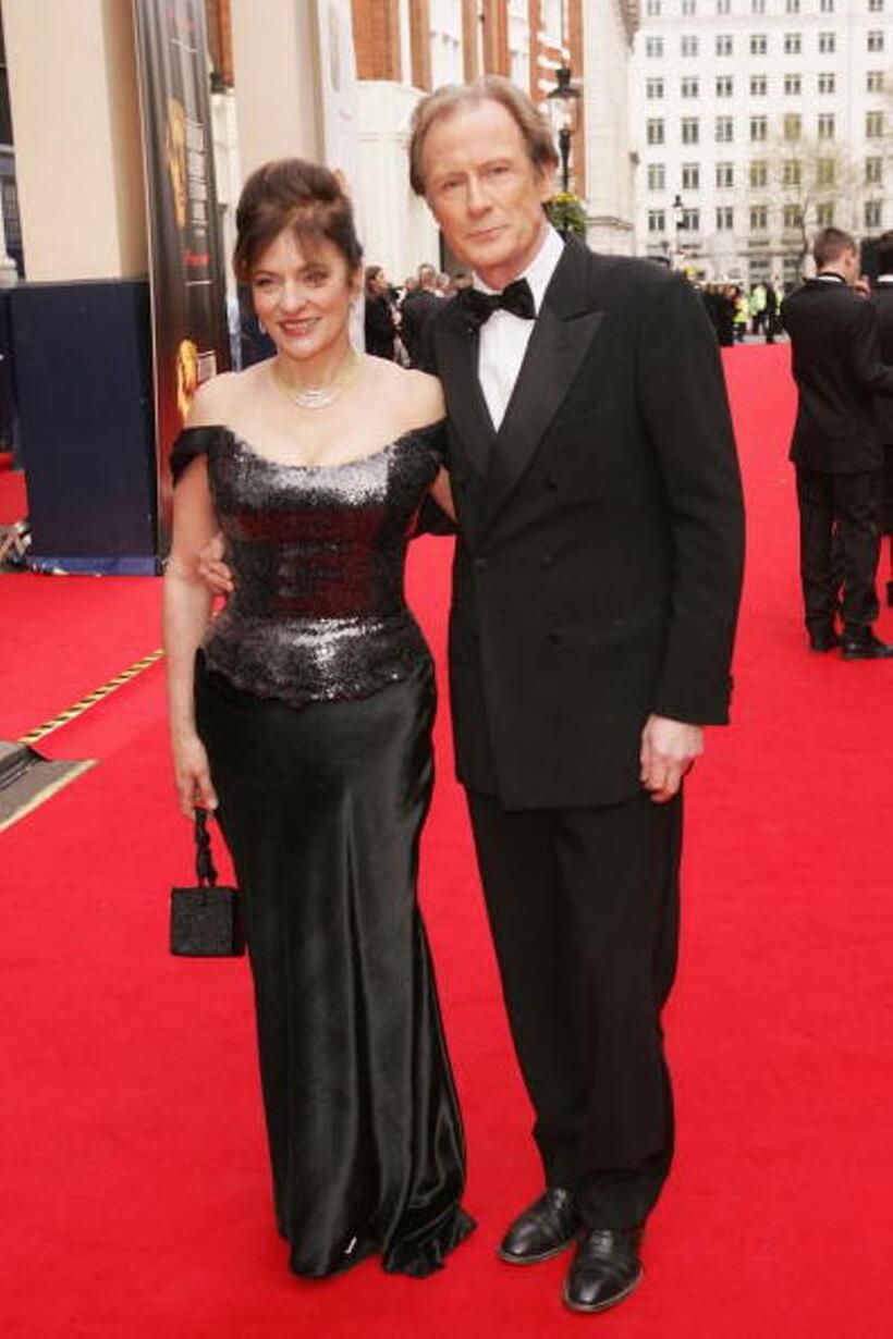 Diana Quick and Bill Nighy at the Pioneer British Academy Television Awards.
