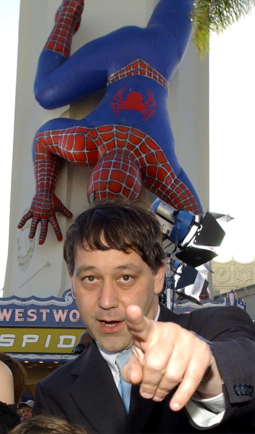 Sam Raimi at the California premiere of "Spider-Man".