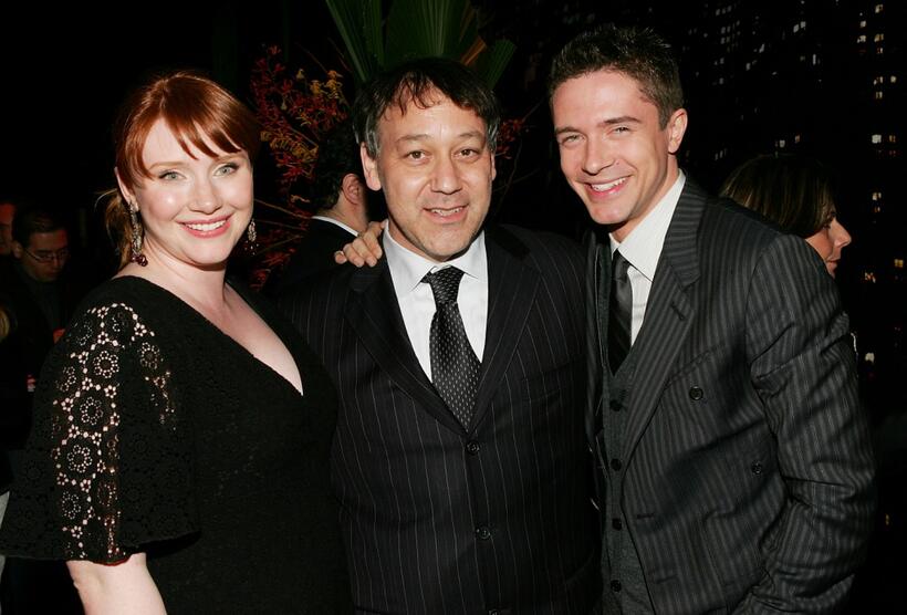 Sam Raimi, Bryce Dallas Howard and Topher Grace at the Tribeca Film Festival after party of "Spider-man 3".