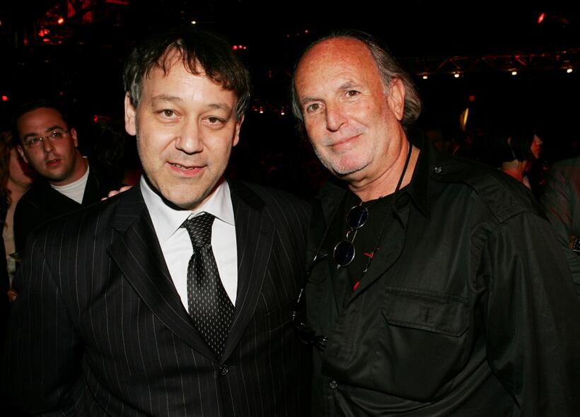 Sam Raimi and Marvels Avi Arad at the Tribeca Film Festival after party of "Spider-man 3".