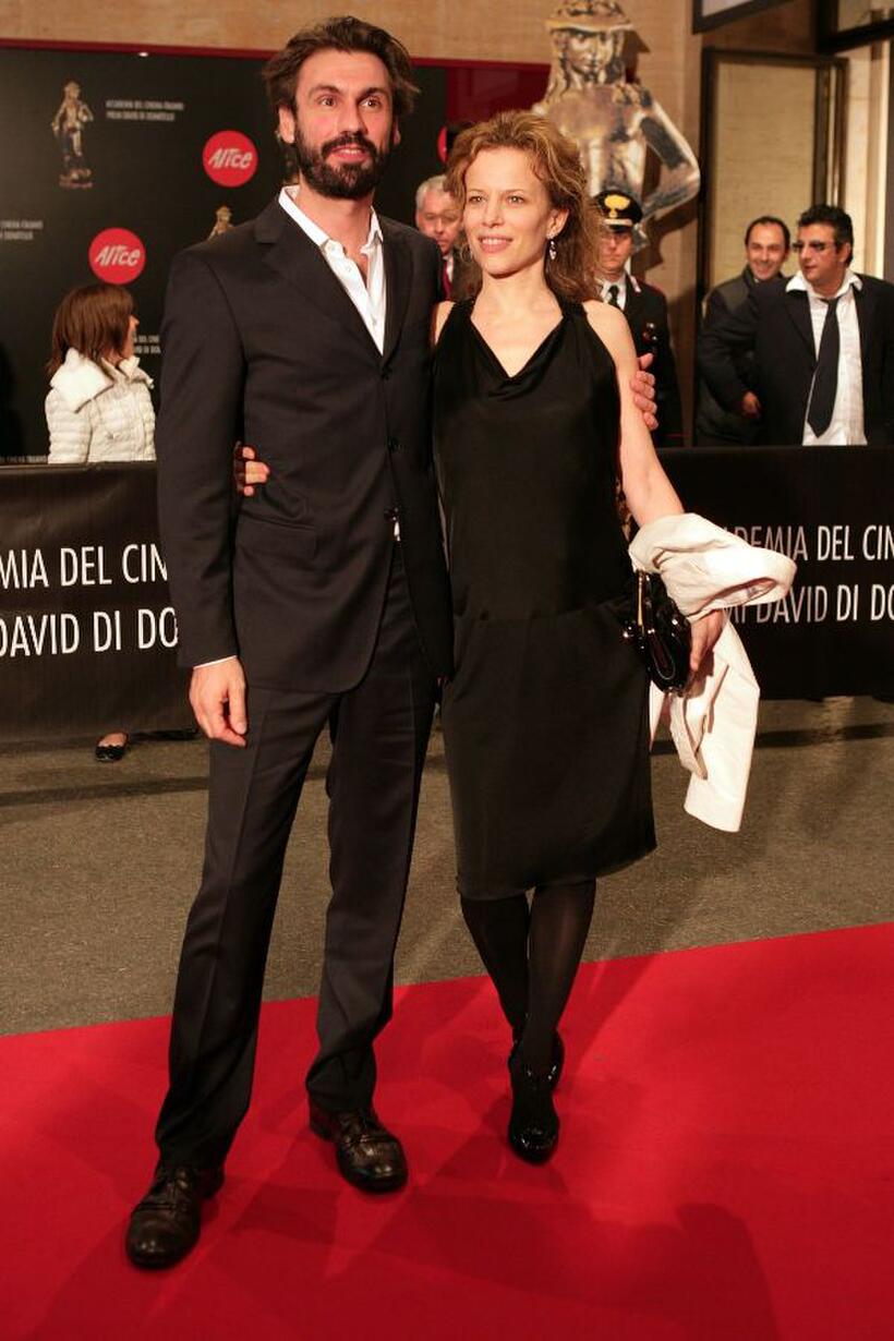 Fabrizio Gifuni and Sonia Bergamasco at the David di Donatello Movie Awards.