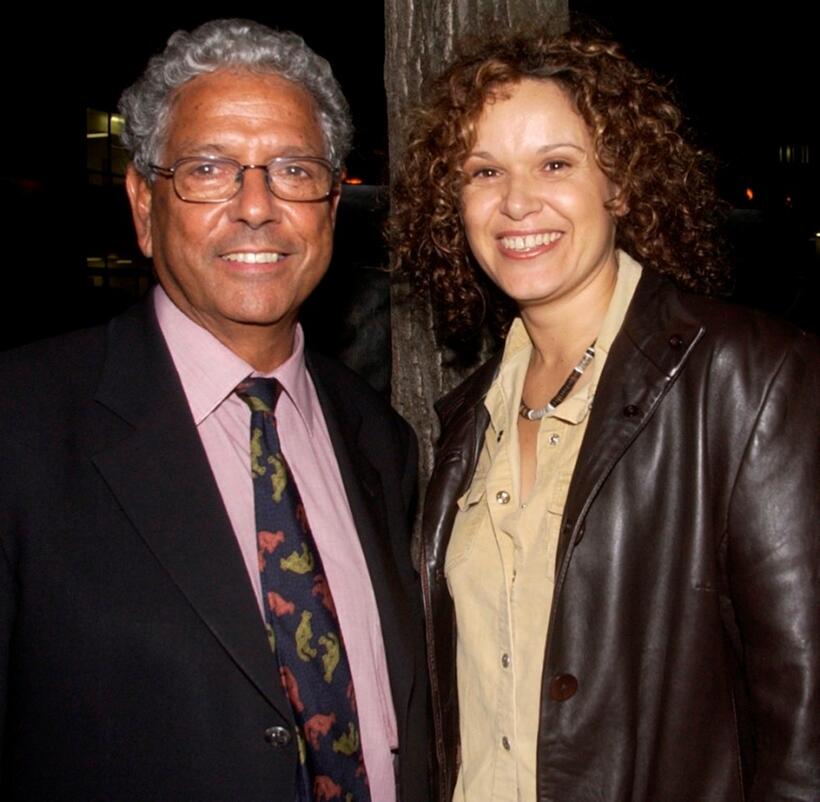 John Morriarty and Leah Purcell at the Australian premiere of "Whale Rider."