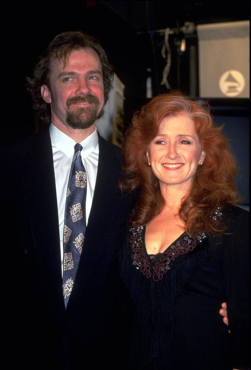 A Undated file photo of Bonnie Raitt and her husband.